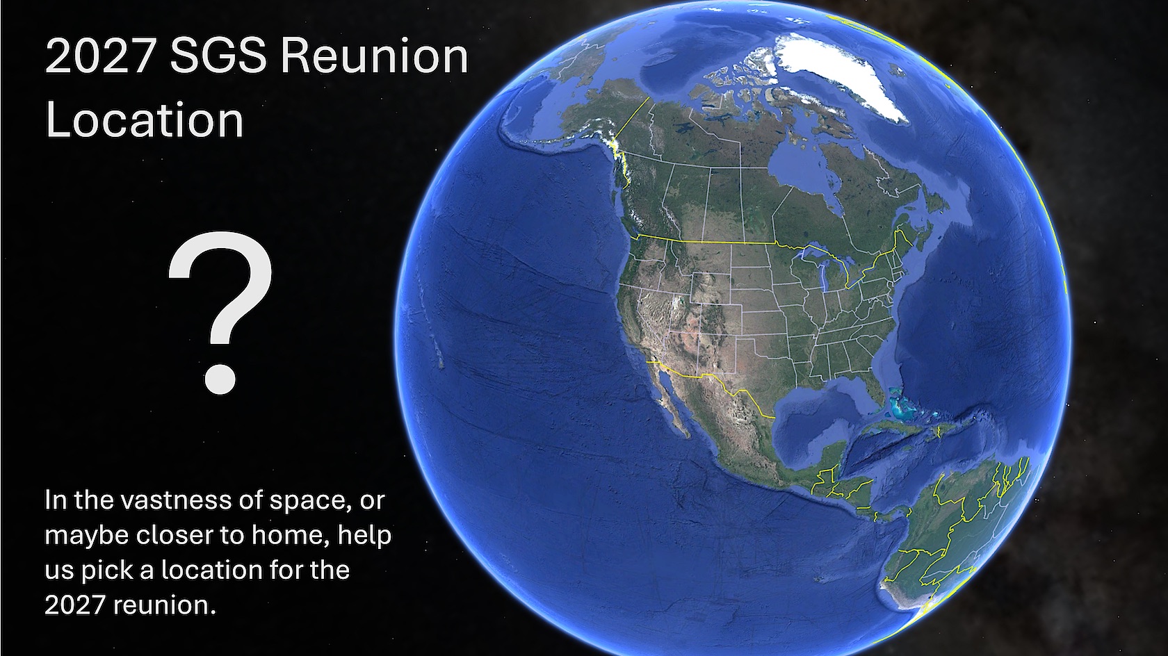 2027 Reunion Location Nominations Needed